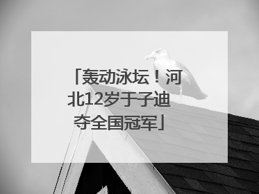 轰动泳坛！河北12岁于子迪夺全国冠军