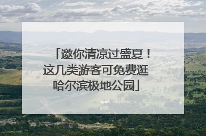 邀你清凉过盛夏！这几类游客可免费逛哈尔滨极地公园