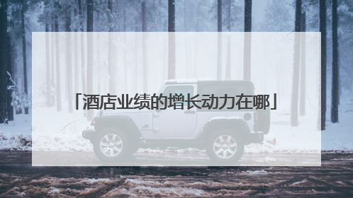 酒店业绩的增长动力在哪