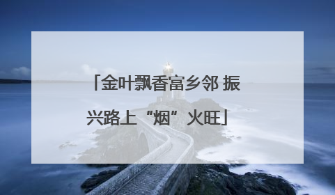 金叶飘香富乡邻 振兴路上“烟”火旺