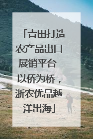 青田打造农产品出口展销平台 以侨为桥，浙农优品越洋出海
