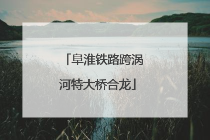 阜淮铁路跨涡河特大桥合龙