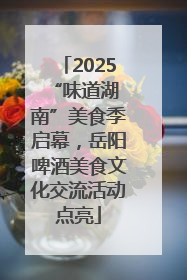 2025 “味道湖南”美食季启幕，岳阳啤酒美食文化交流活动点亮