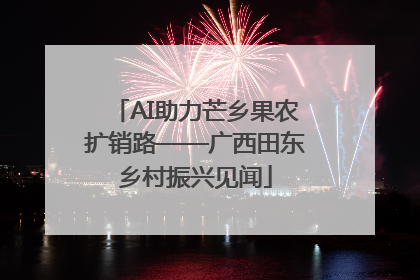AI助力芒乡果农扩销路——广西田东乡村振兴见闻