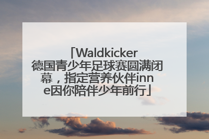 Waldkicker德国青少年足球赛圆满闭幕，指定营养伙伴inne因你陪伴少年前行
